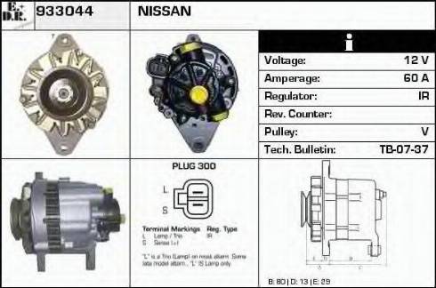 EDR 933044 - Генератор www.autospares.lv