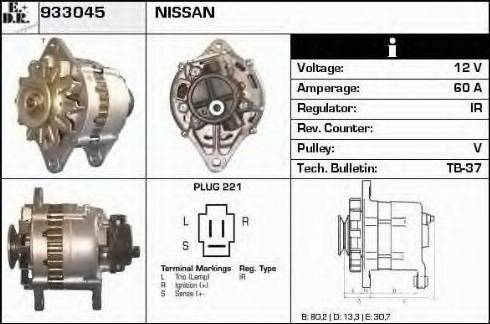 EDR 933045 - Ģenerators www.autospares.lv