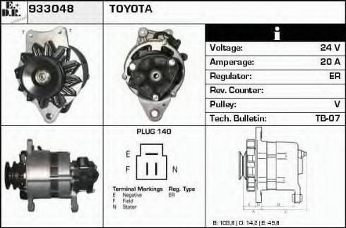 EDR 933048 - Ģenerators www.autospares.lv