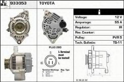 EDR 933053 - Ģenerators www.autospares.lv