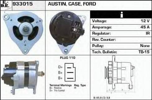 EDR 933015 - Генератор www.autospares.lv