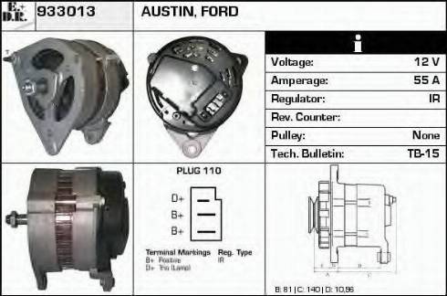 EDR 933013 - Alternator www.autospares.lv