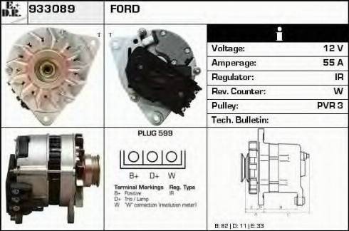 EDR 933089 - Генератор www.autospares.lv