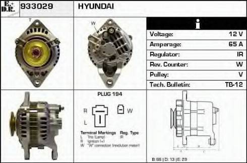 EDR 933029 - Ģenerators www.autospares.lv