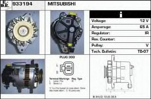 EDR 933194 - Ģenerators www.autospares.lv