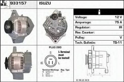 EDR 933157 - Ģenerators autospares.lv