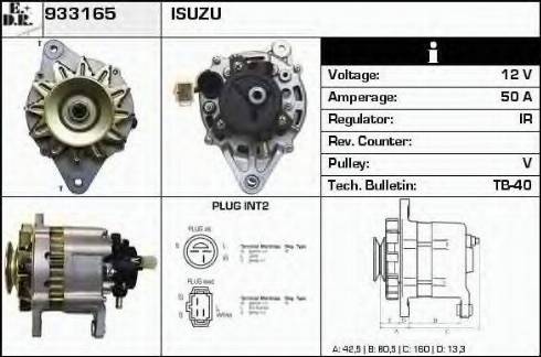 EDR 933165 - Генератор www.autospares.lv