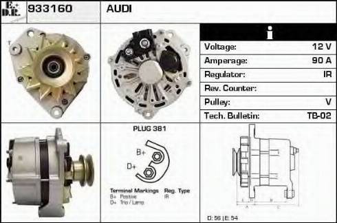 EDR 933160 - Alternator www.autospares.lv