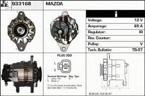 EDR 933168 - Генератор www.autospares.lv