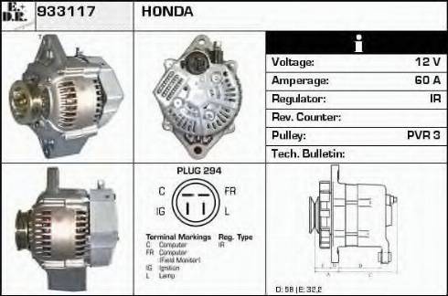 EDR 933117 - Ģenerators www.autospares.lv