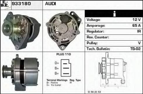 EDR 933180 - Генератор www.autospares.lv