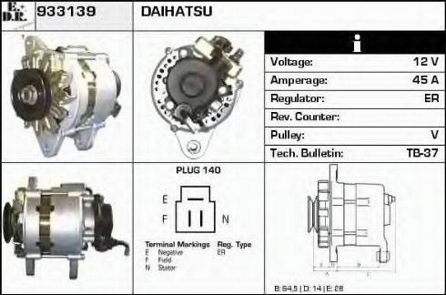 EDR 933139 - Генератор www.autospares.lv