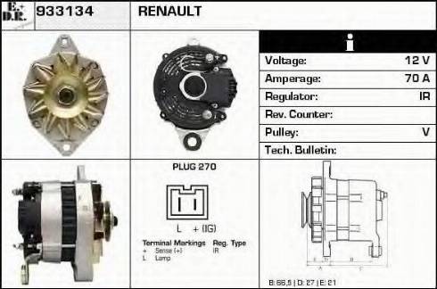 EDR 933134 - Ģenerators autospares.lv