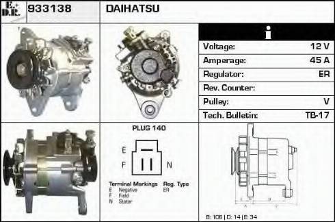 EDR 933138 - Ģenerators autospares.lv