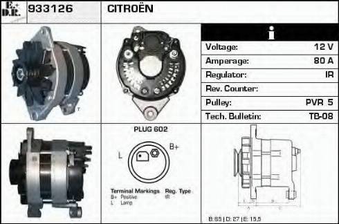 EDR 933126 - Генератор www.autospares.lv