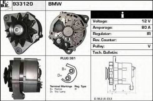 EDR 933120 - Генератор www.autospares.lv