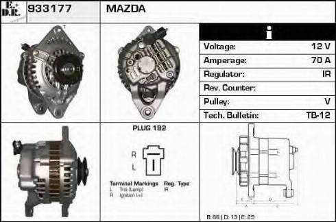 EDR 933177 - Ģenerators www.autospares.lv