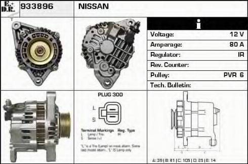 EDR 933896 - Ģenerators www.autospares.lv