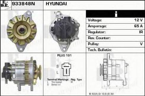 EDR 933848N - Ģenerators autospares.lv