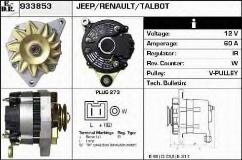 EDR 933853 - Ģenerators autospares.lv