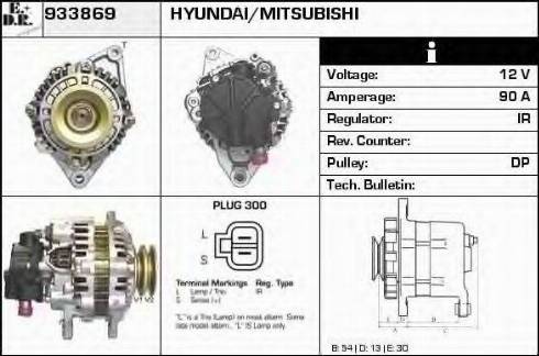 EDR 933869 - Генератор www.autospares.lv