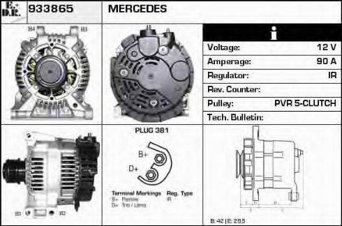 EDR 933865 - Ģenerators www.autospares.lv