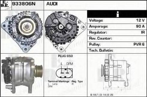 EDR 933806N - Генератор www.autospares.lv