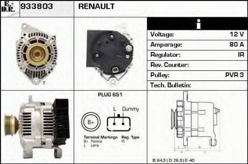 EDR 933803 - Ģenerators autospares.lv