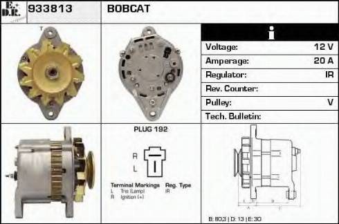 EDR 933813 - Alternator www.autospares.lv