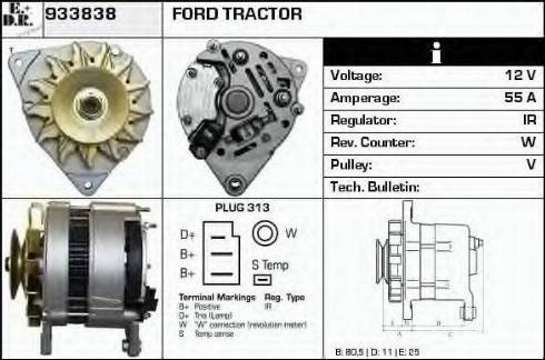 EDR 933838 - Генератор www.autospares.lv