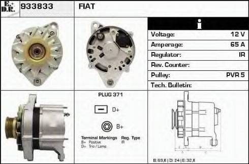 EDR 933833 - Генератор www.autospares.lv