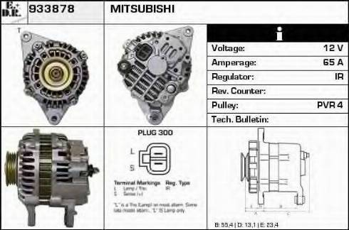 EDR 933878 - Генератор www.autospares.lv