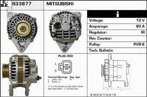 EDR 933877 - Генератор www.autospares.lv