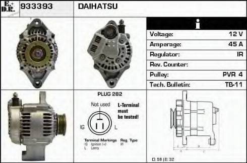 EDR 933393 - Ģenerators www.autospares.lv