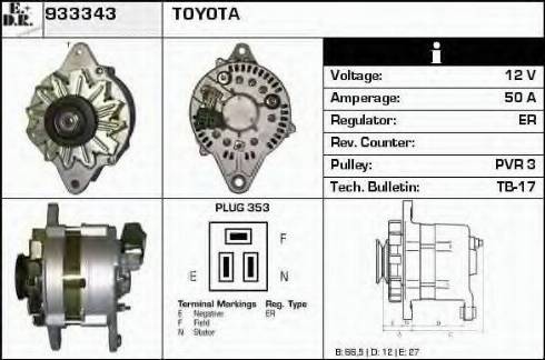 EDR 933343 - Ģenerators autospares.lv