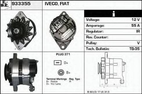 EDR 933355 - Ģenerators www.autospares.lv