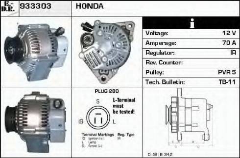 EDR 933303 - Ģenerators autospares.lv