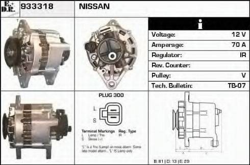 EDR 933318 - Alternator www.autospares.lv