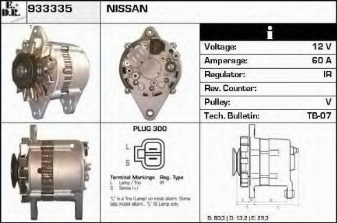 EDR 933335 - Генератор www.autospares.lv