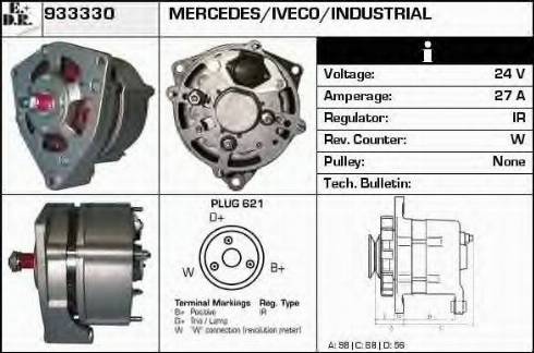 EDR 933330 - Alternator www.autospares.lv