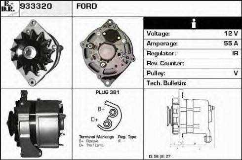 EDR 933320 - Генератор www.autospares.lv