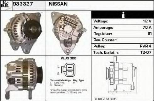 EDR 933327 - Alternator www.autospares.lv