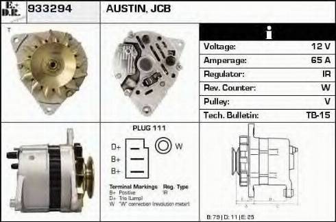 EDR 933294 - Генератор www.autospares.lv