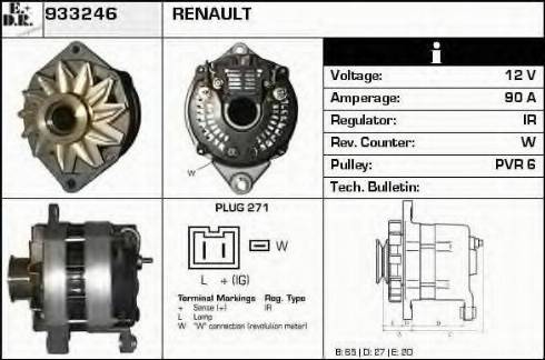 EDR 933246 - Ģenerators www.autospares.lv