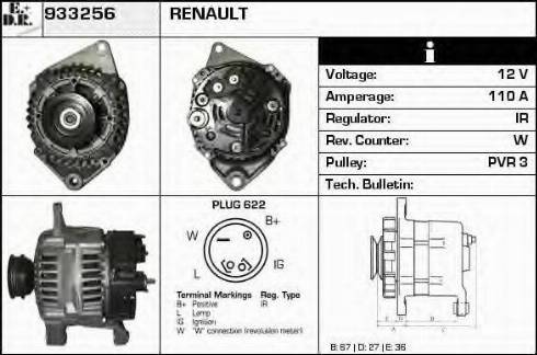 EDR 933256 - Ģenerators autospares.lv