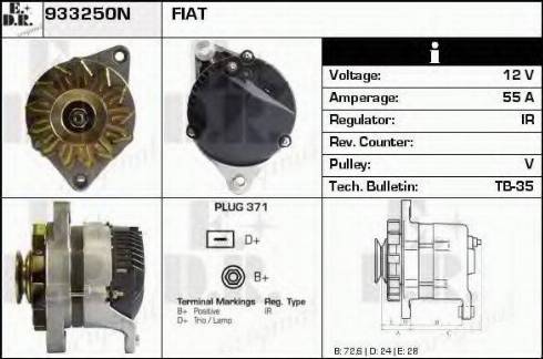 EDR 933250N - Генератор www.autospares.lv