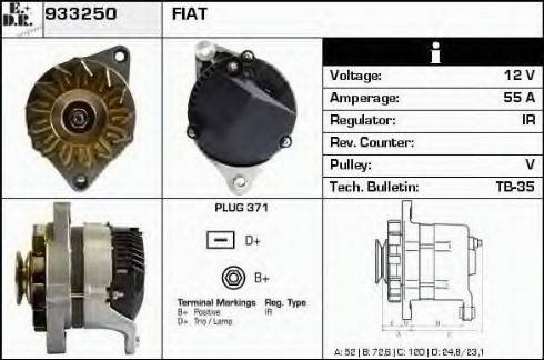 EDR 933250 - Генератор www.autospares.lv