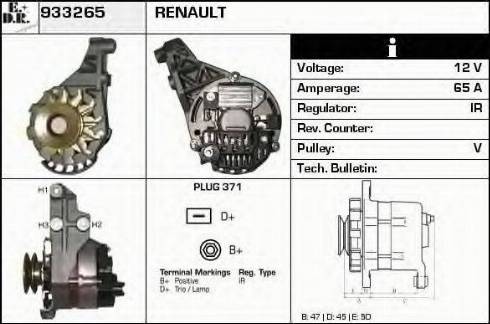 EDR 933265 - Ģenerators www.autospares.lv