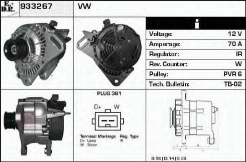 EDR 933267 - Ģenerators www.autospares.lv