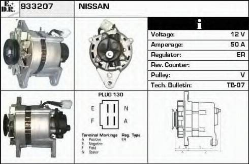 EDR 933207 - Генератор www.autospares.lv